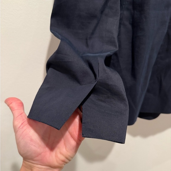 Eileen Fisher Navy Italian fabric Blazer size 8 - Picture 3 of 9